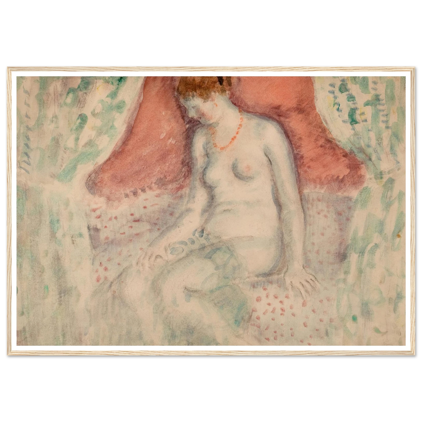 Nude (1920) Art Print | Frederick Carl Frieseke-Quipham Collections