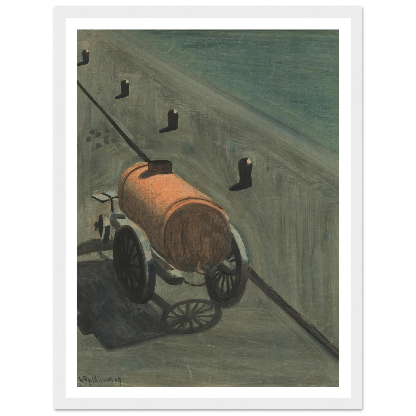 De waterkar (1909) Art Print | Leon Spilliaert-Quipham Collections