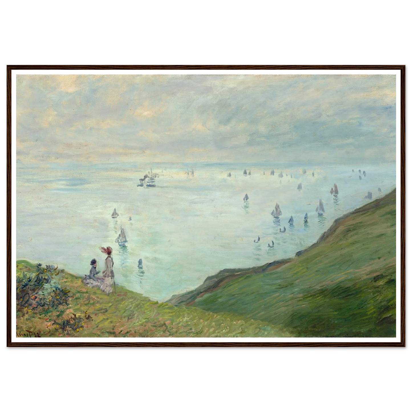 Cliffs at Pourville (1882) Art Print | Claude Monet-Quipham Collections