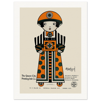 Queen City Ink, Ad. 02 (1890-1913) Art Print | Augustus Jansson-Quipham Collections