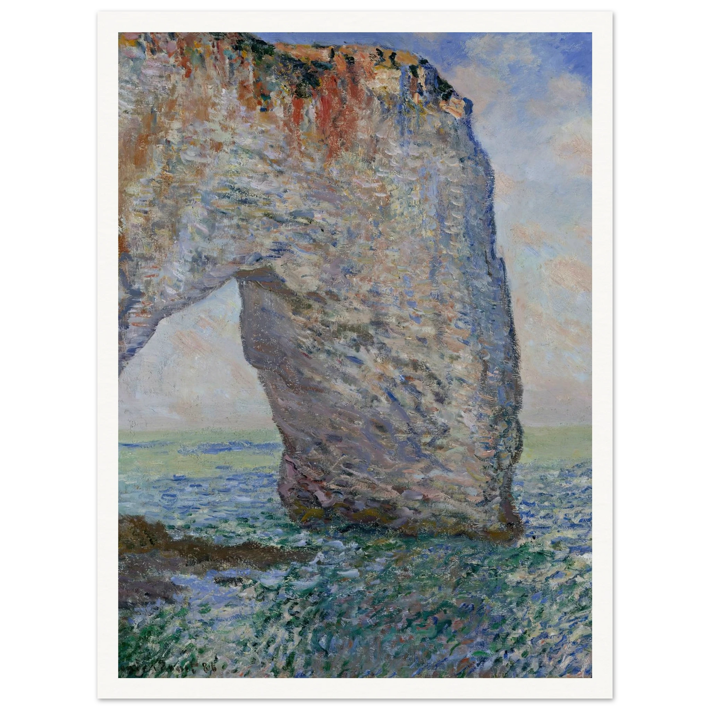 The Manneporte near Étretat (1886) Art Print | Claude Monet-Quipham Collections