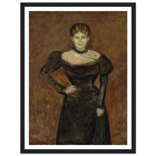 Aase Nørregaard (1899) Art Print | Edvard Munch - Framed Poster - 30x40 cm / 12x16″ - Black frame