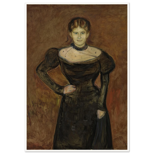 Aase Nørregaard (1899) Art Print | Edvard Munch - Framed Poster - 30x40 cm / 12x16″ - Black frame
