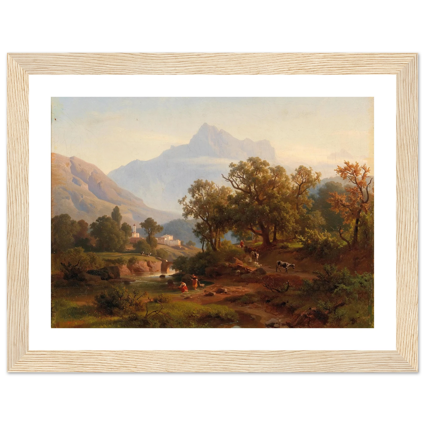 Region In South Tyrol–landscape In The Morning Light Art Print | August Behrendsen-Quipham Collections