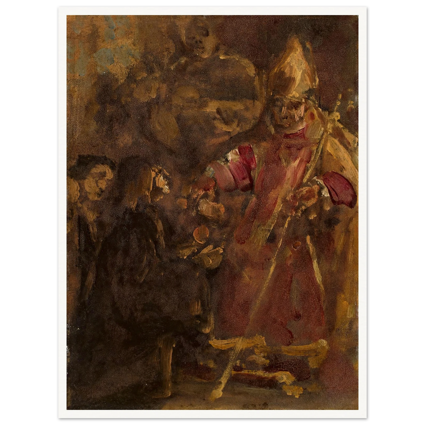 Bishop Lubrański establishes the Ecclesiastical Academy in Poznań, sketch (1886) Art Print | Jan Matejko-Quipham Collections