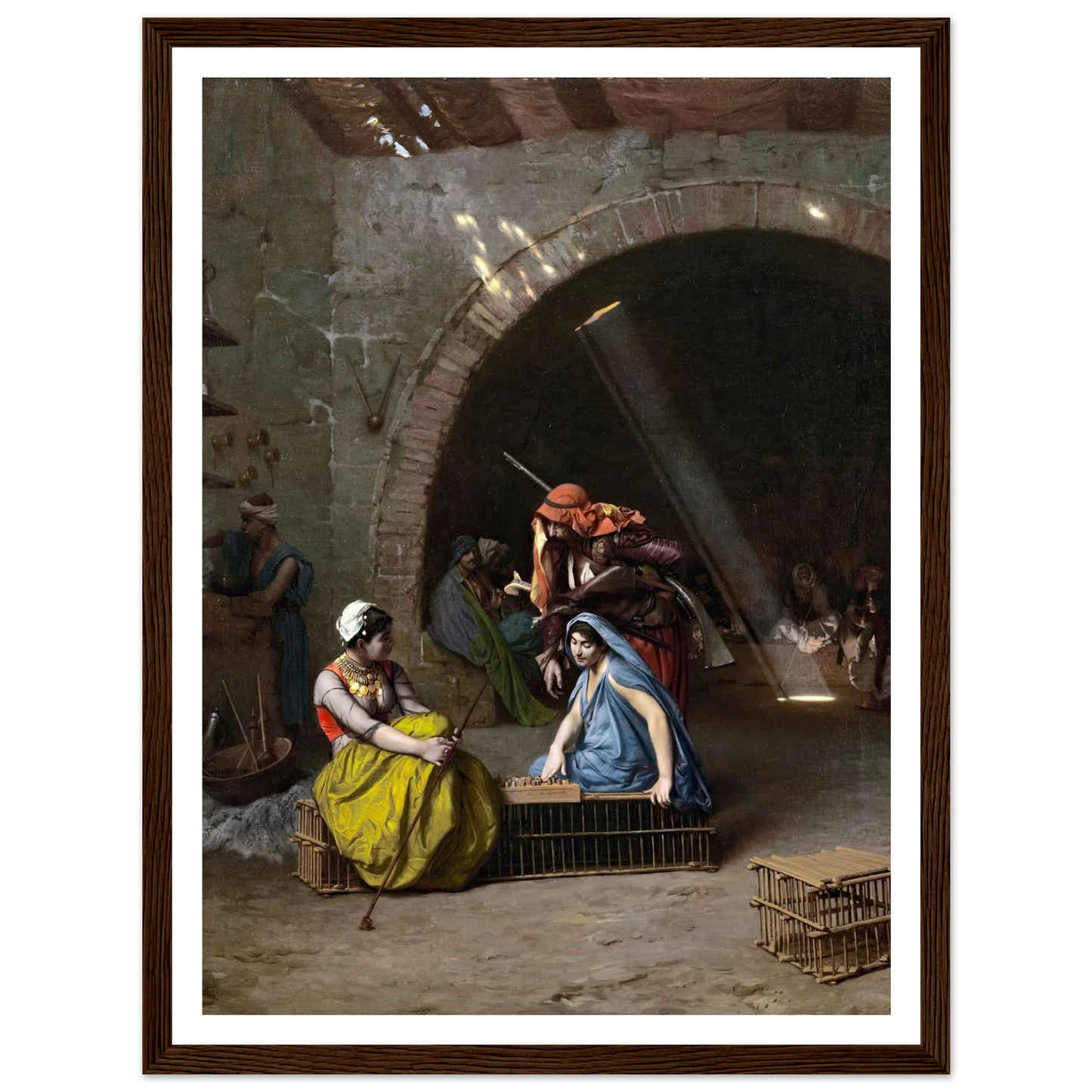 Almehs Playing Draughts Art Print | Jean Leon Gerome-Quipham Collections
