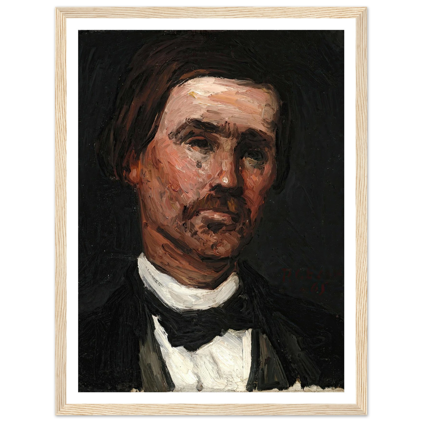 Head Of A Man (1865) Art Print | Paul Cezanne-Quipham Collections