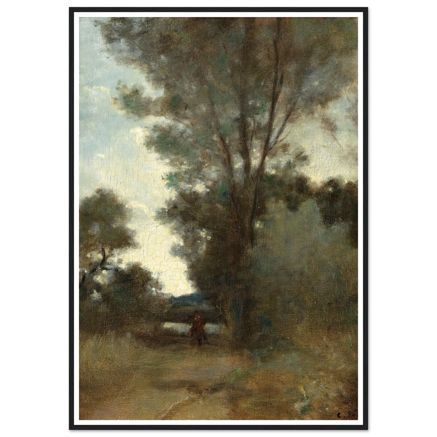 Cavalier À L’orée D’un Bois (circa 1859) Art Print | Camille Pissarro-Quipham Collections