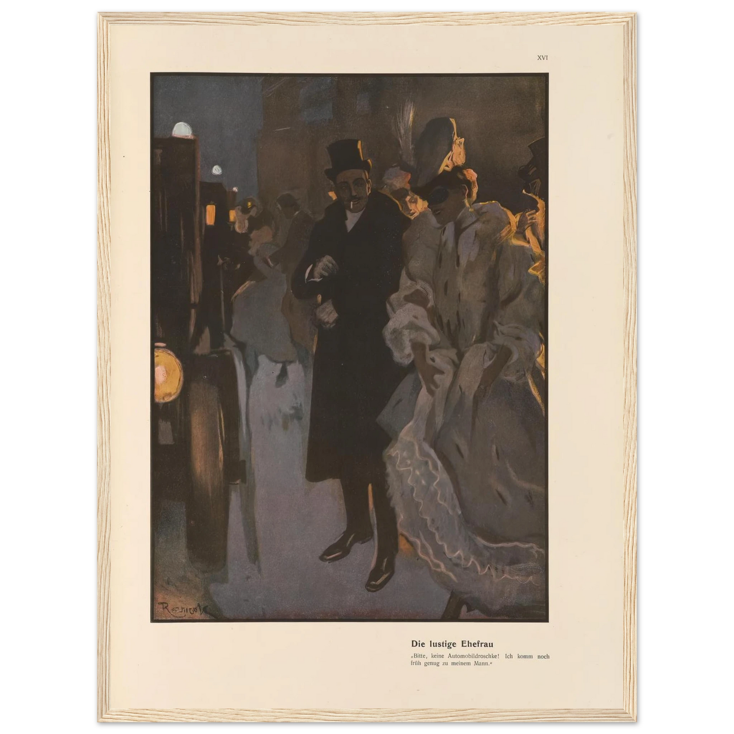 Die lustige Ehefrau (1908) Art Print | Ferdinand Freiherr von Reznicek-Quipham Collections