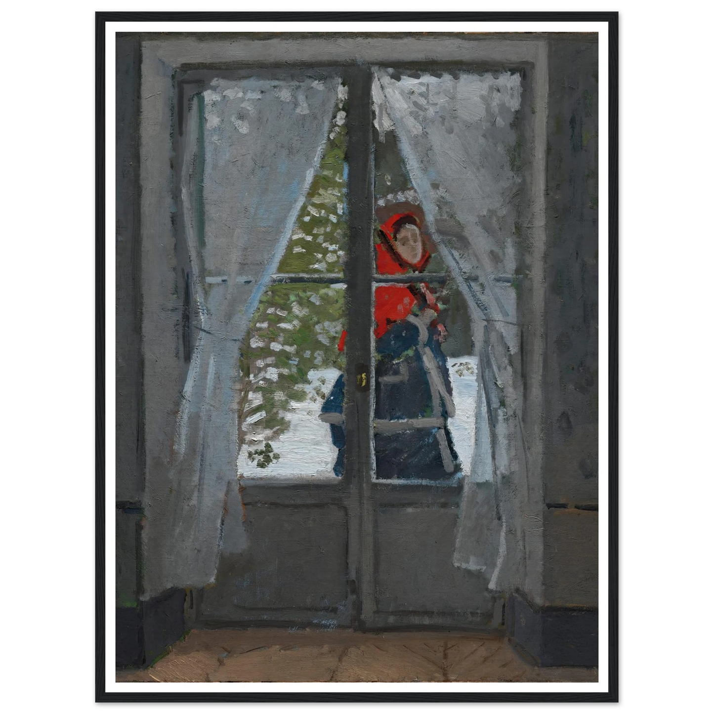 The Red Kerchief (c. 1868–73) Art Print | Claude Monet-Quipham Collections