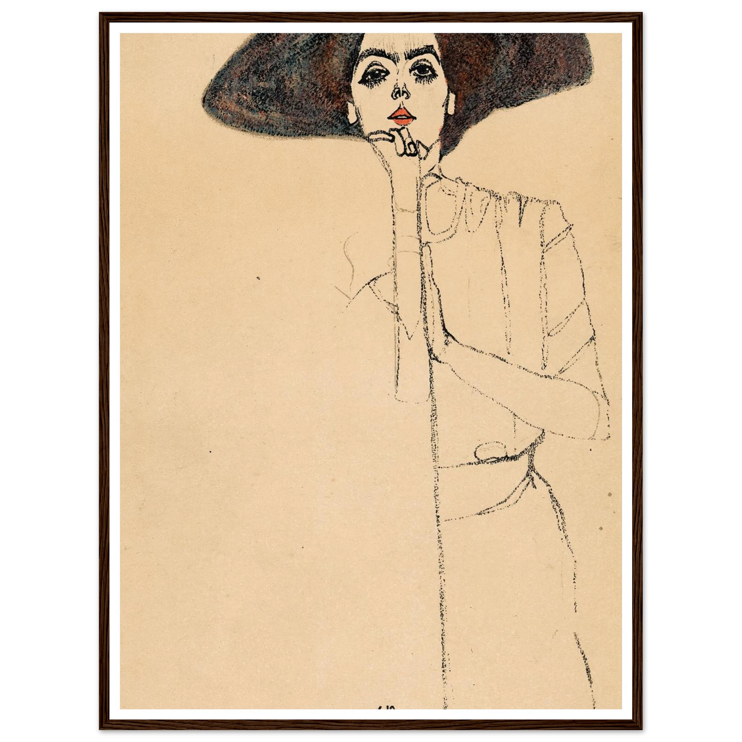 Frauenbildnis II Art Print | Egon Schiele-Quipham Collections