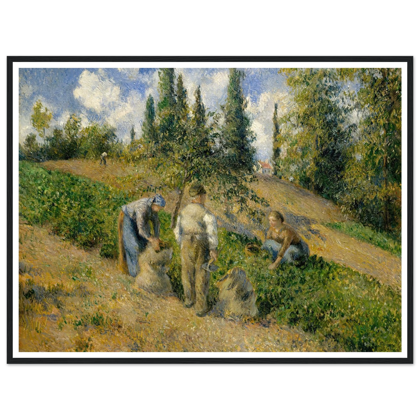 The Harvest, Pontoise (La Récolte, Pontoise) (1881) Art Print | Camille Pissarro-Quipham Collections