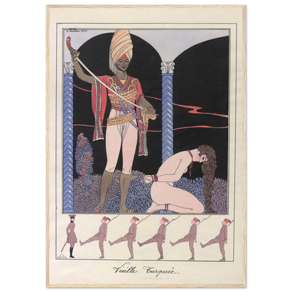 Vieille Turquie (L’exécution) (1915) Art Print | George Barbier-Quipham Collections