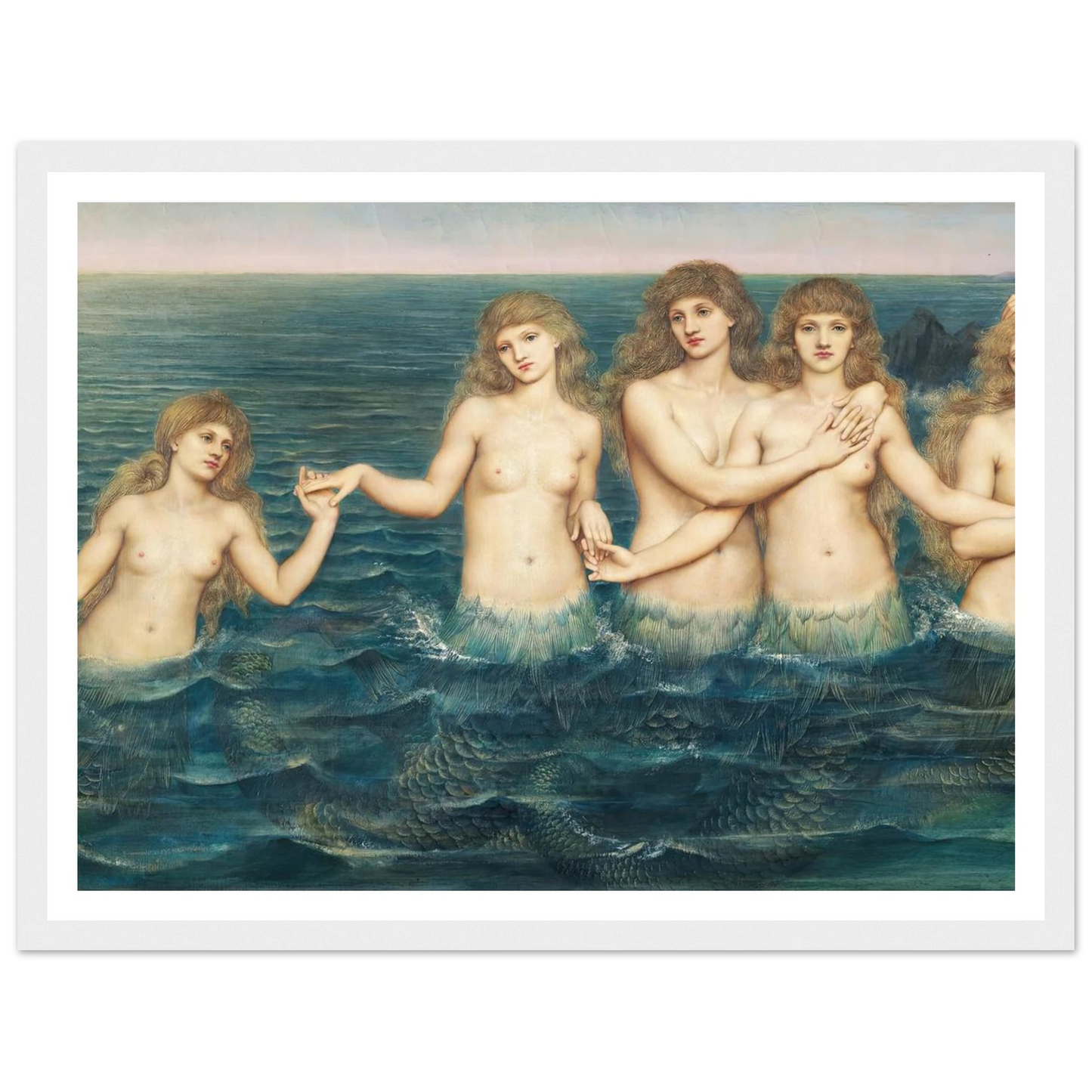 The Sea Maidens (ca 1885-1886) Art Print | Evelyn de Morgan-Quipham Collections