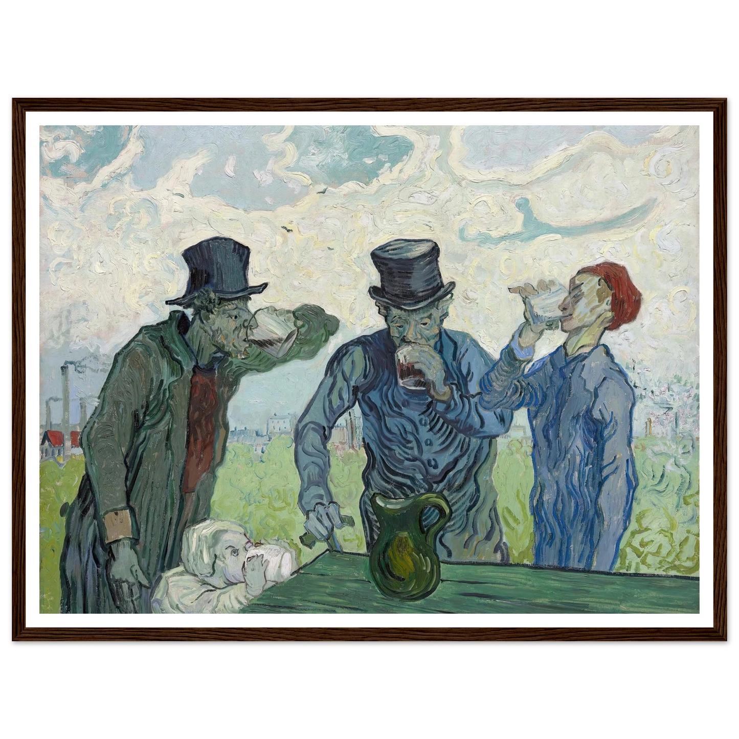 The Drinkers (1890) Art Print | Vincent van Gogh-Quipham Collections
