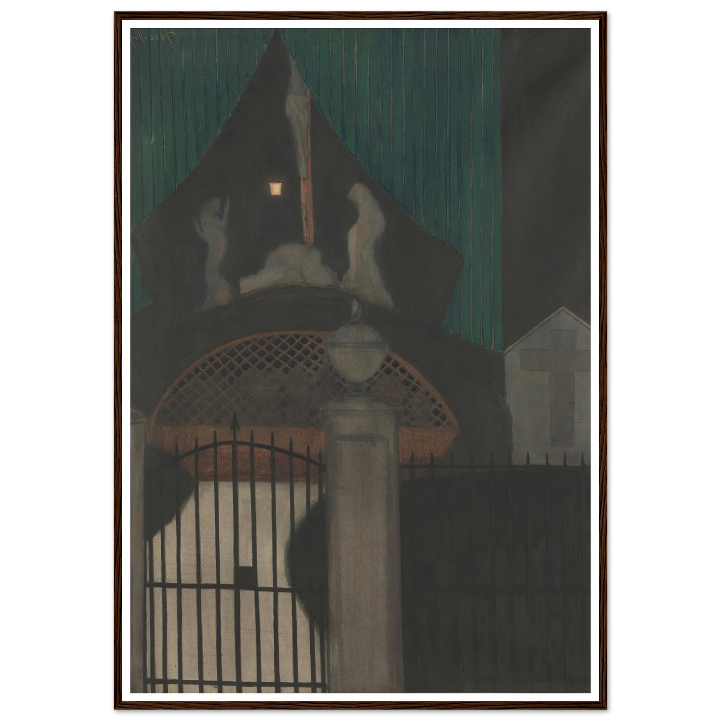 Calvarie en vagevuur te Oostende (1908) Art Print | Leon Spilliaert-Quipham Collections