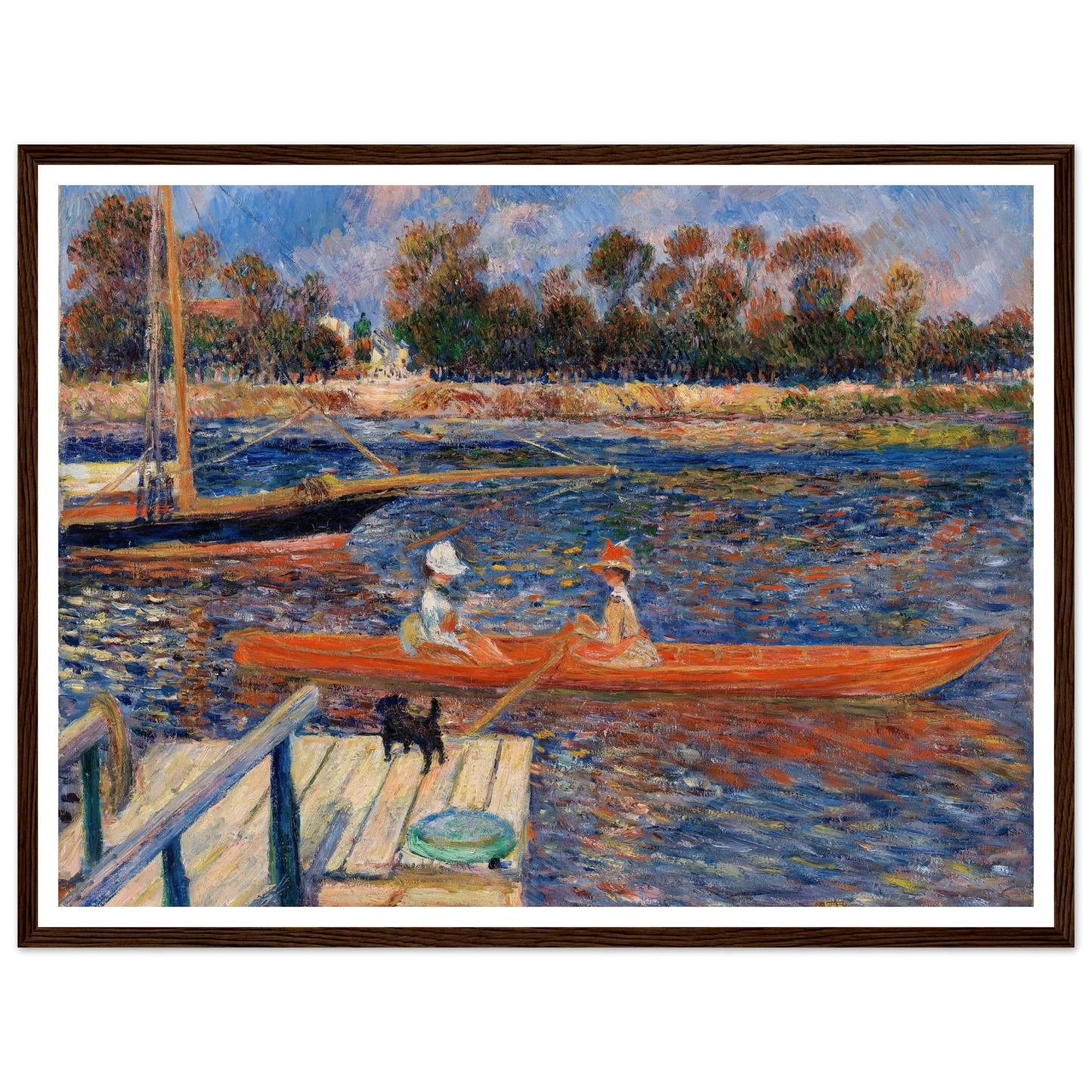The Seine at Argenteuil (La Seine Ã Argenteuil) (1888) Art Print | Pierre Auguste Renoir-Quipham Collections