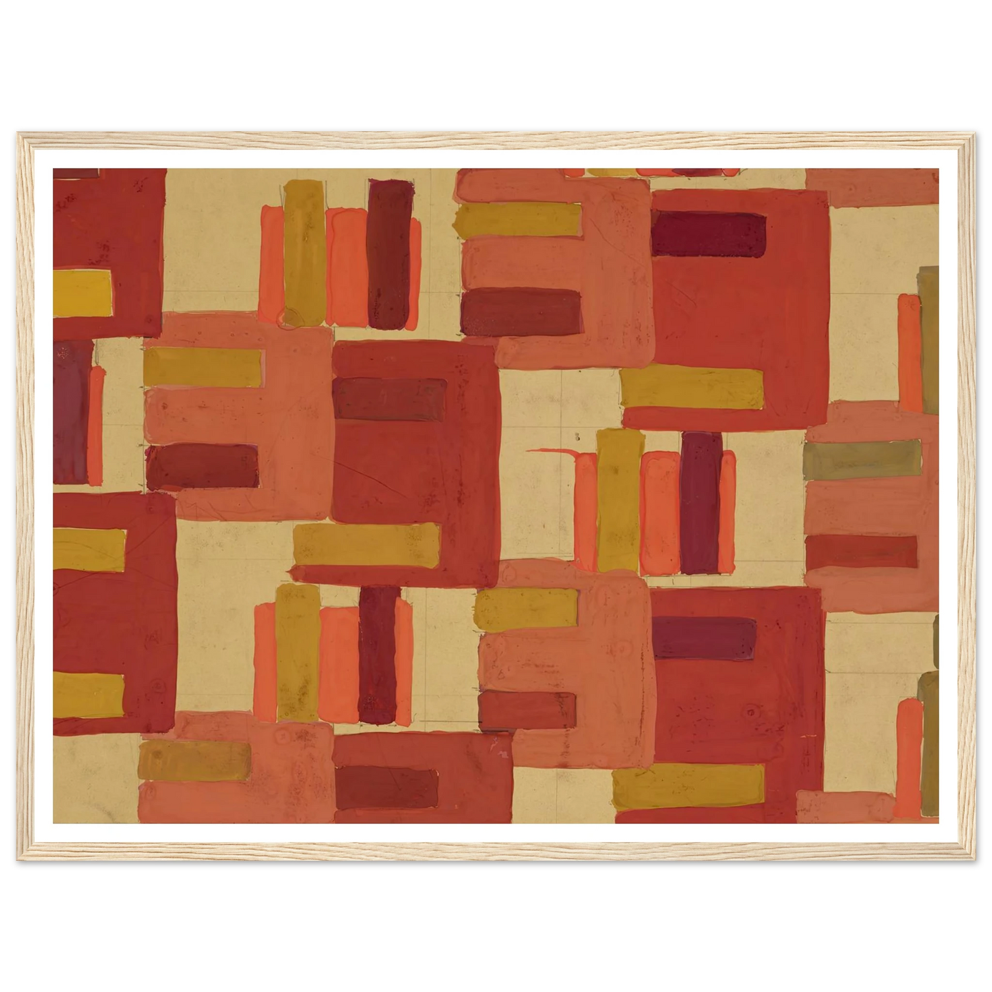 Untitled (Textile design no IV) (circa 1925) Art Print | Frances Hodgkins-Quipham Collections