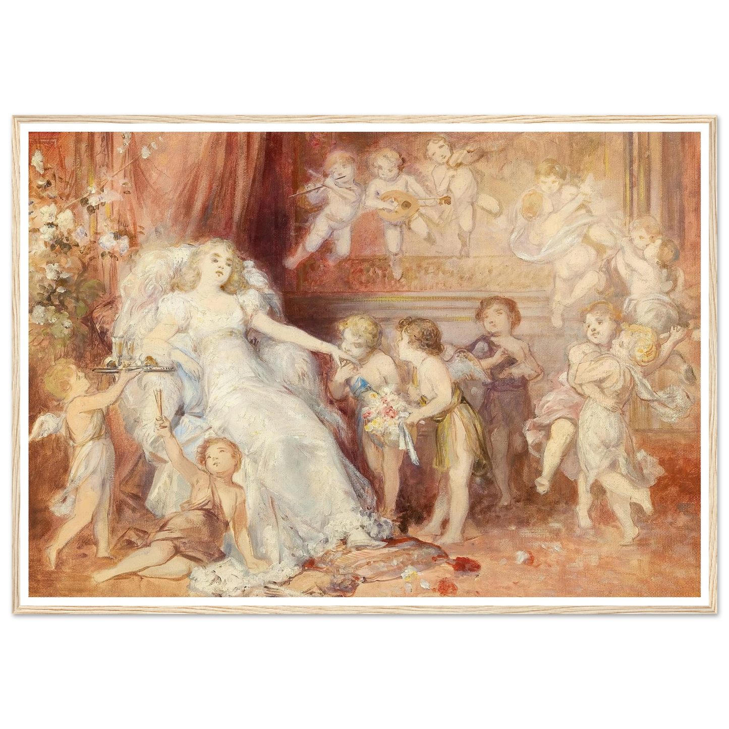 Surrounded by Angels Art Print | Carl Schweninger Jr-Quipham Collections