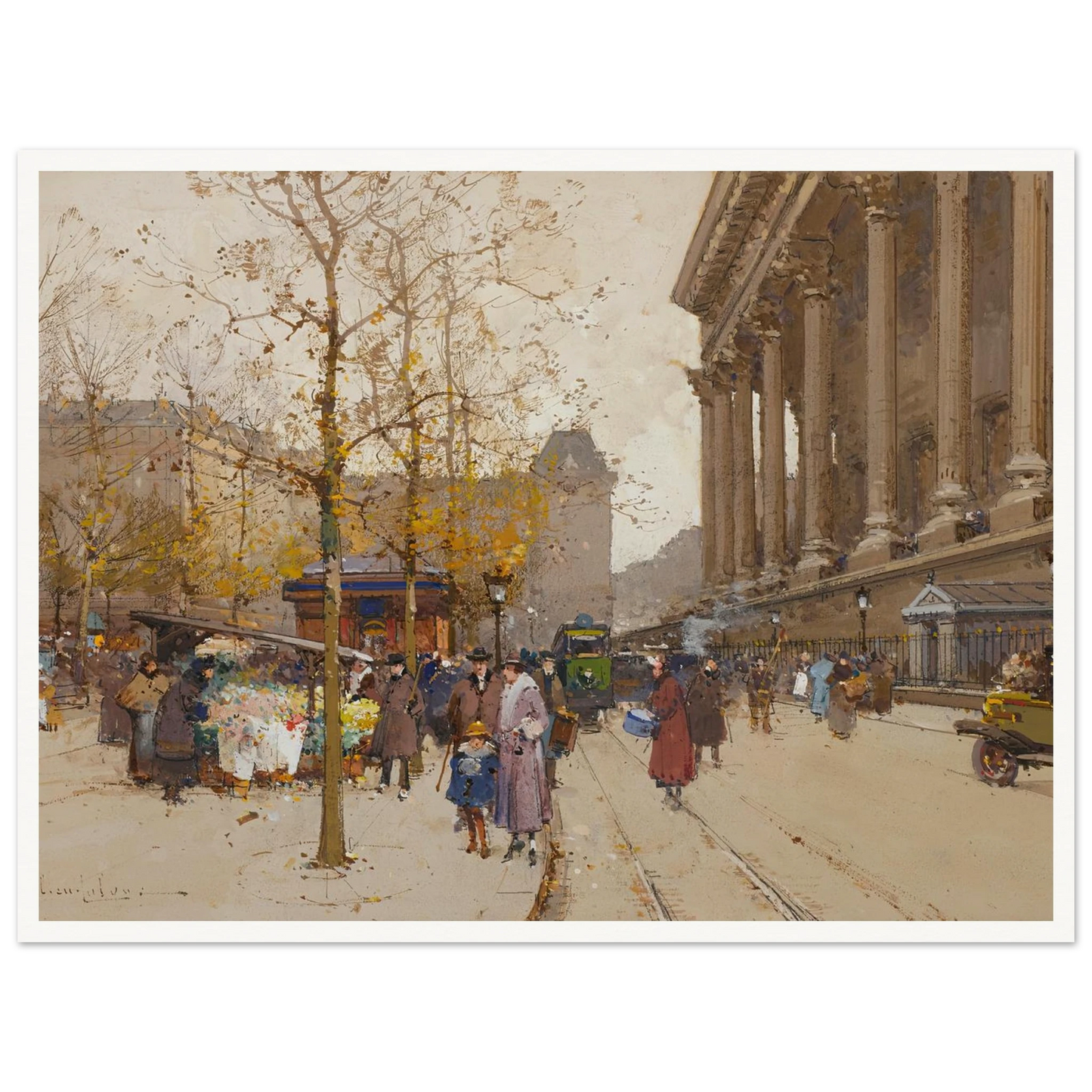 La Madeleine Art Print | Eugene Galien Laloue-Quipham Collections
