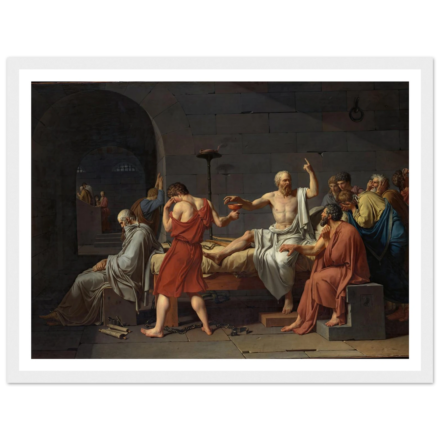 The Death of Socrates (1787) Art Print | Jacques Louis David-Quipham Collections