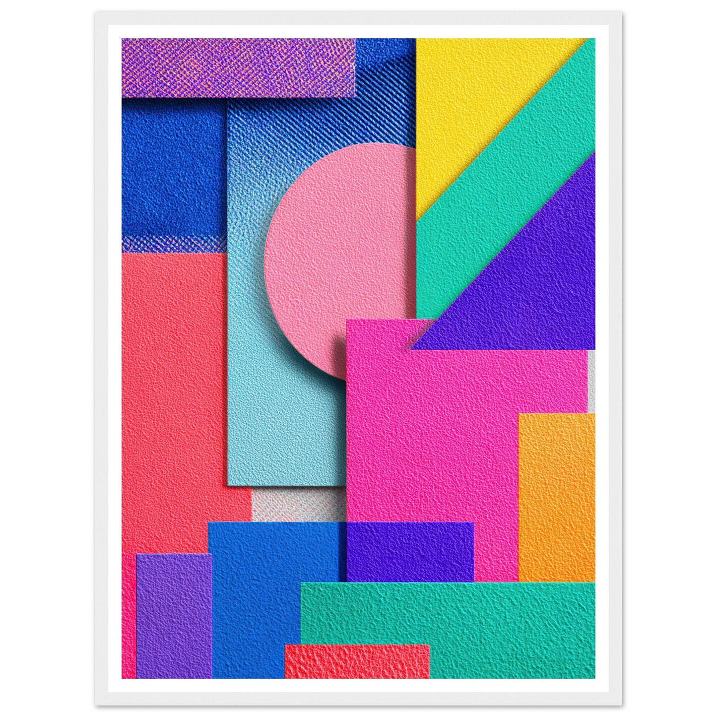 Abstract Color - Framed Poster - 30x40 cm / 12x16″ - Black frame