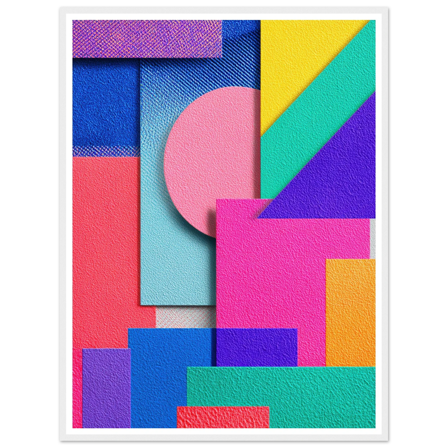Abstract Color - Framed Poster - 30x40 cm / 12x16″ - Black frame