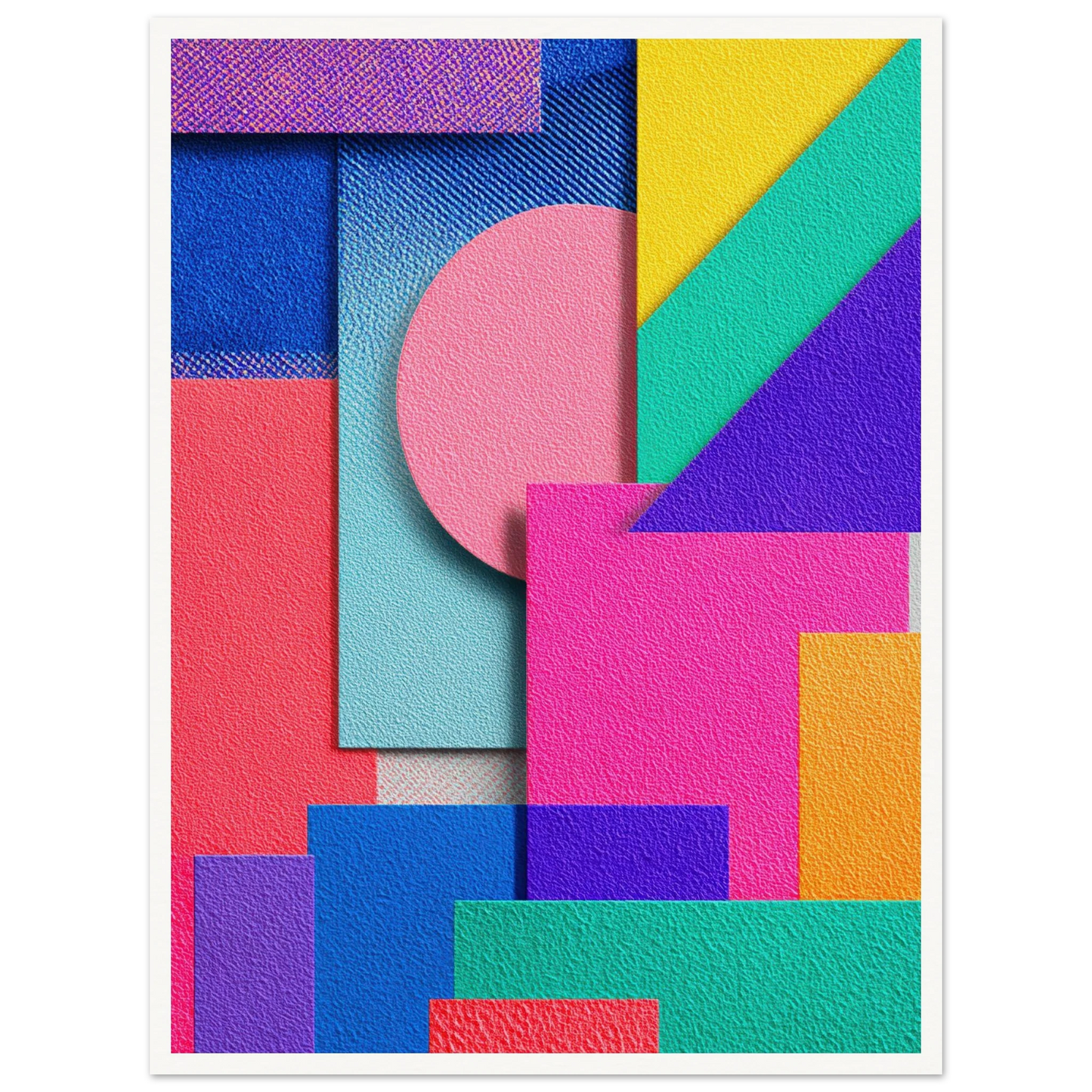 Abstract Color - Framed Poster - 30x40 cm / 12x16″ - Black frame