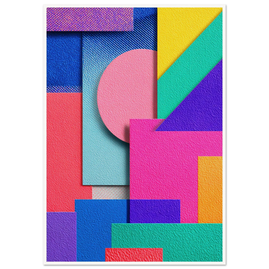 Abstract Color - Framed Poster - 30x40 cm / 12x16″ - Black frame