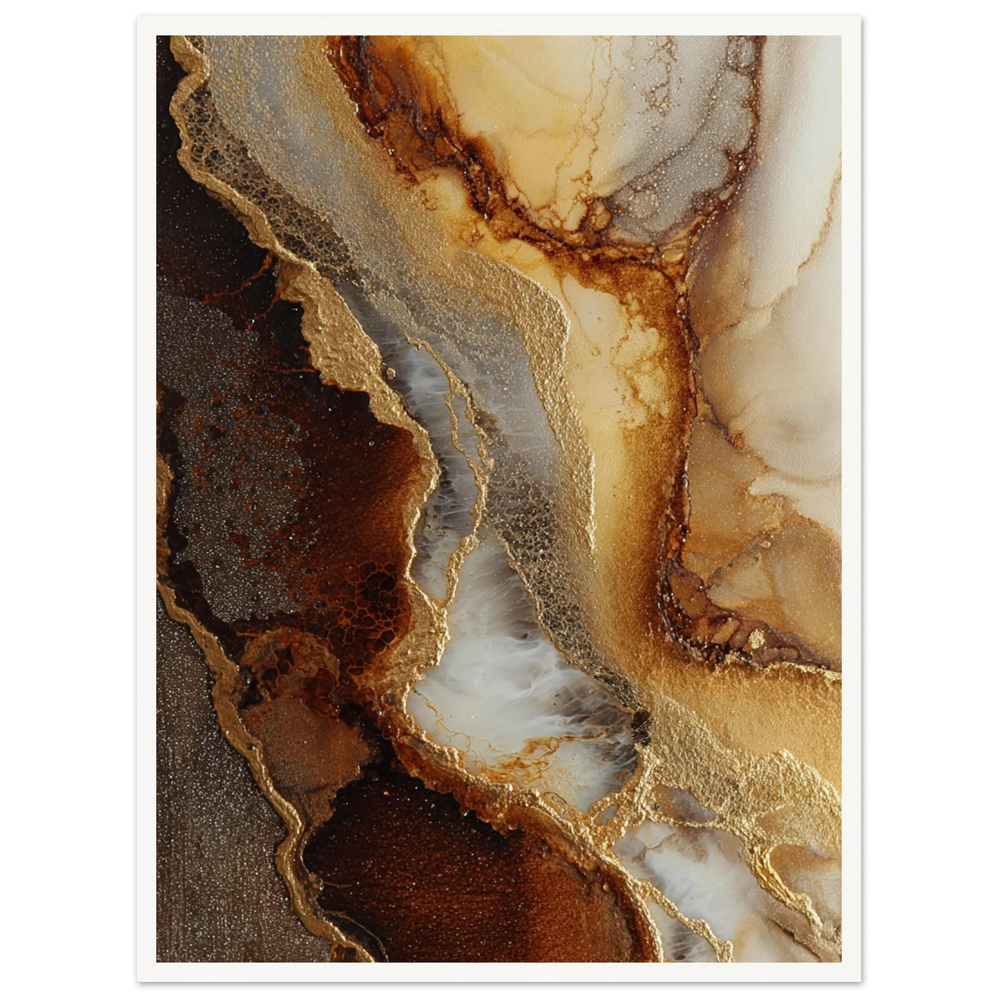 Abstract Flow - Framed Poster - 30x40 cm / 12x16″ - Black frame