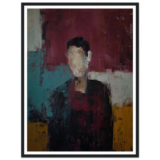 Abstract Study of The Unseen - Framed Poster - 30x40 cm / 12x16″ - Black frame