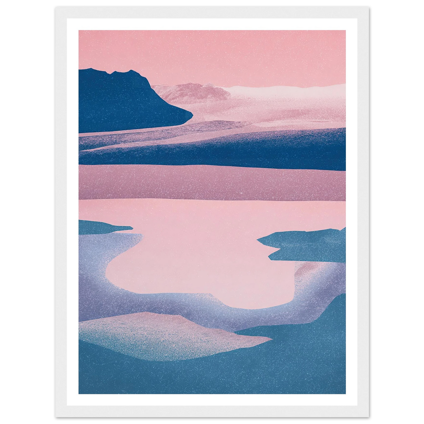 Abstract Tides of The North - Framed Poster - 30x40 cm / 12x16″ - Black frame