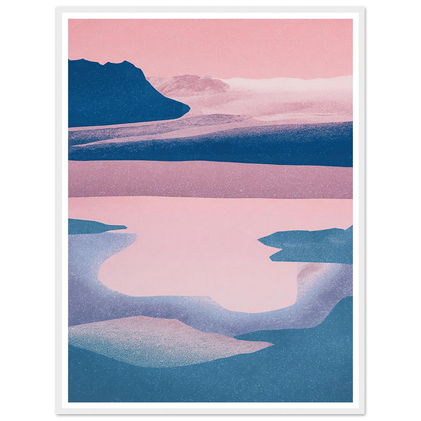 Abstract Tides of The North - Framed Poster - 30x40 cm / 12x16″ - Black frame
