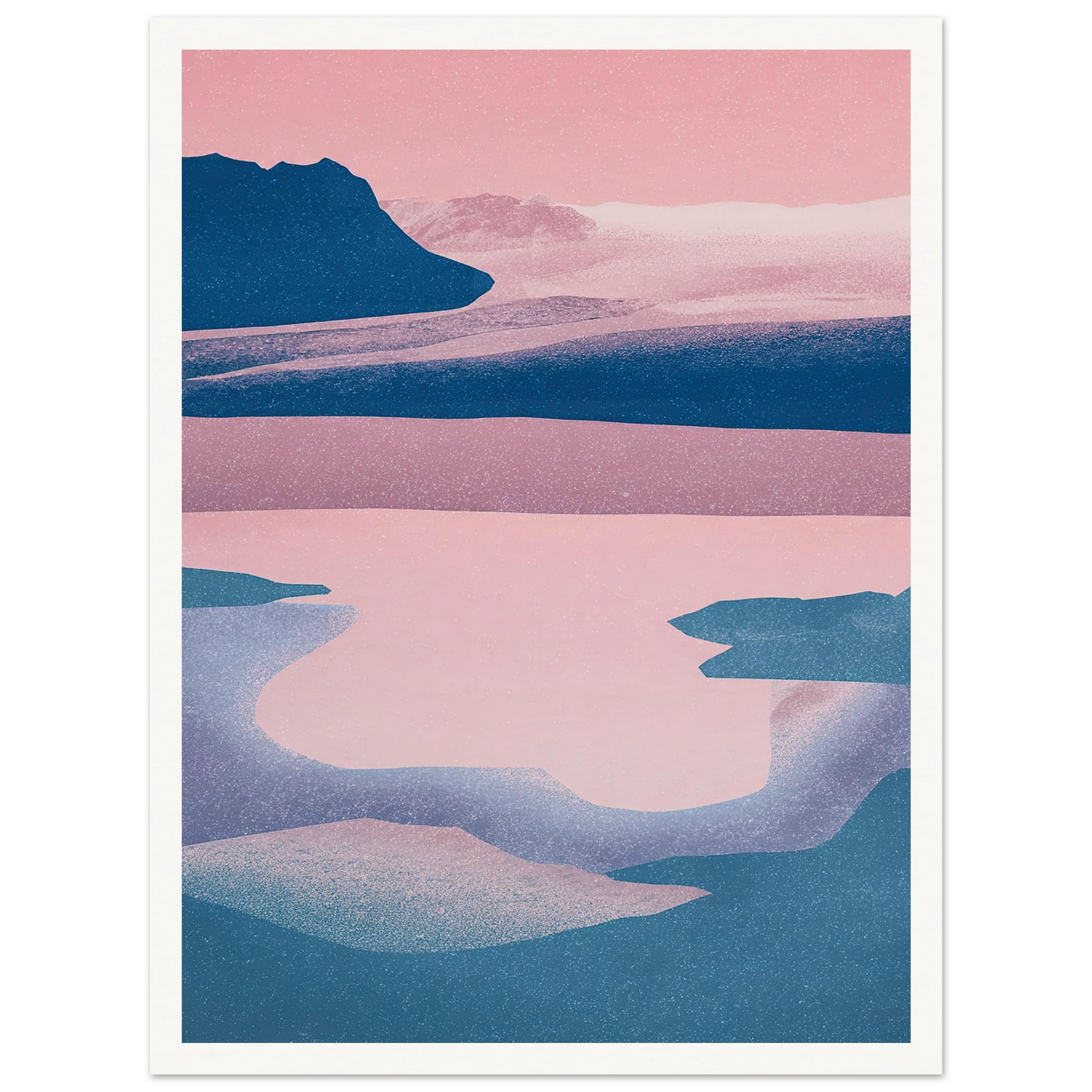 Abstract Tides of The North - Framed Poster - 30x40 cm / 12x16″ - Black frame