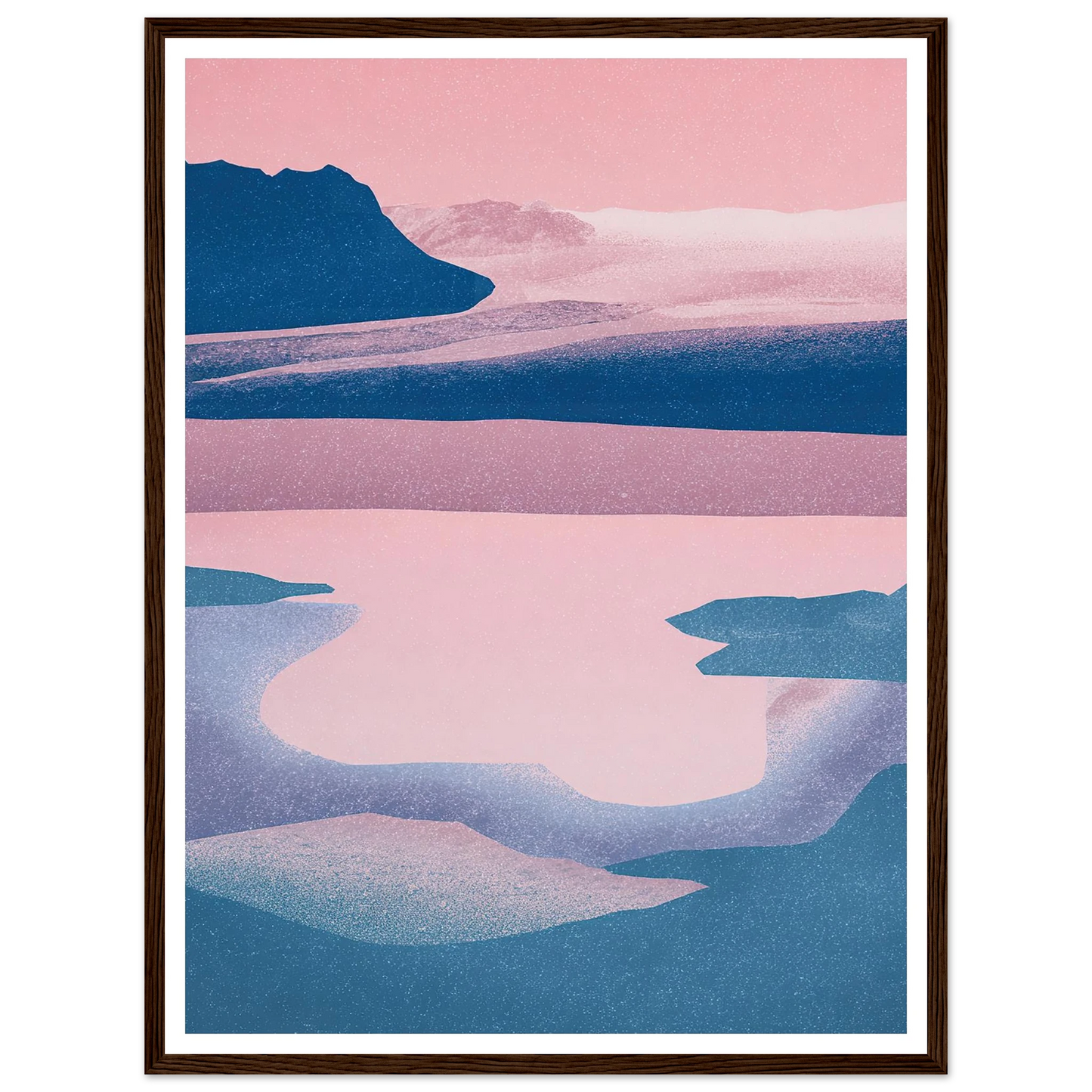 Abstract Tides of The North - Framed Poster - 30x40 cm / 12x16″ - Black frame