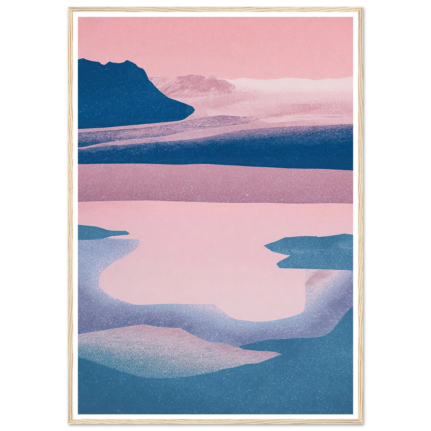 Abstract Tides of The North - Framed Poster - 30x40 cm / 12x16″ - Black frame