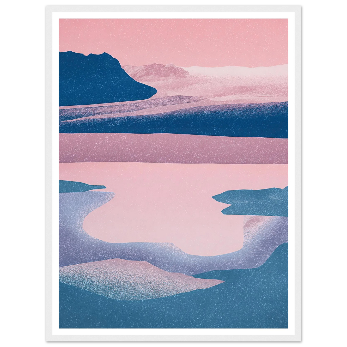 Abstract Tides of The North - Framed Poster - 30x40 cm / 12x16″ - Black frame