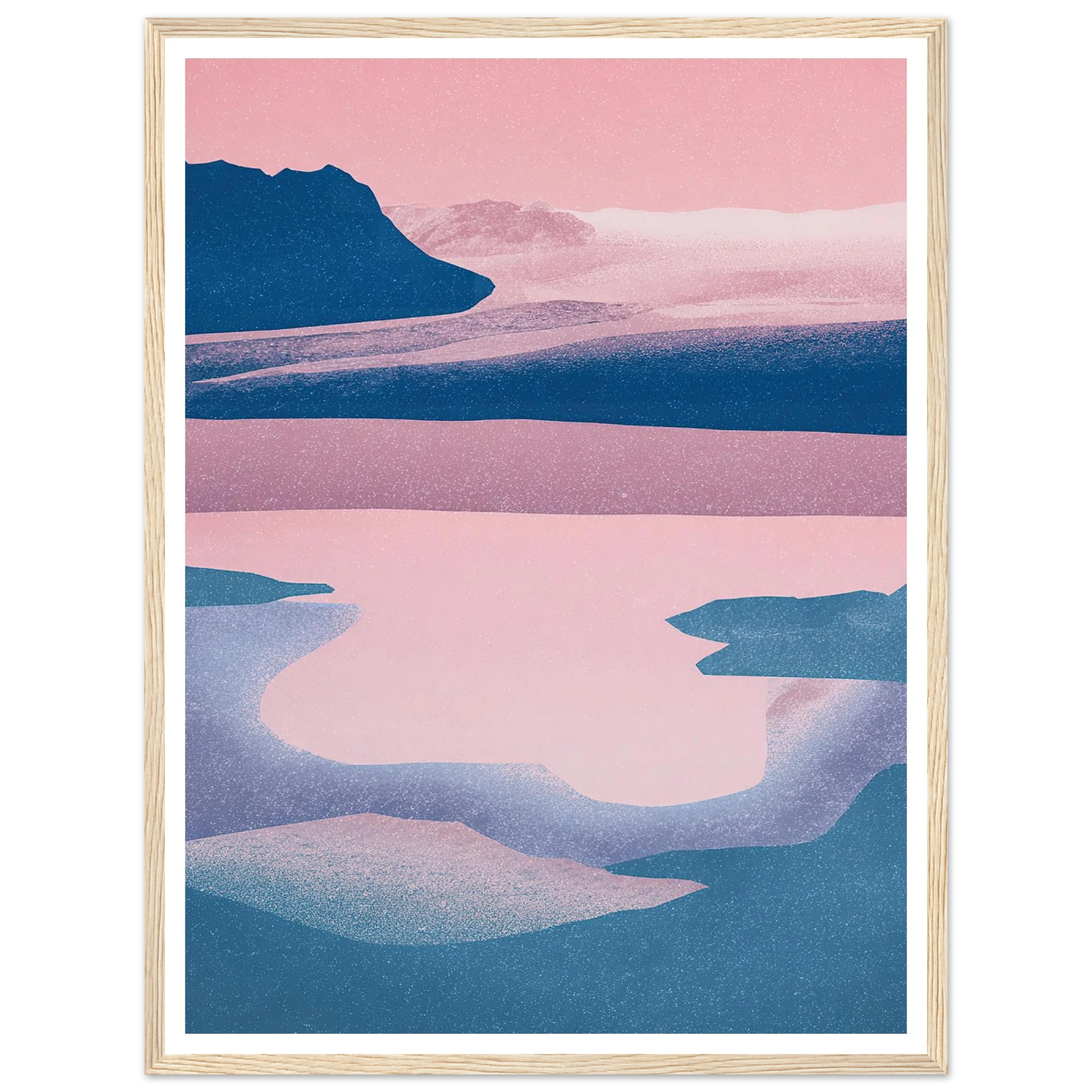 Abstract Tides of The North - Framed Poster - 30x40 cm / 12x16″ - Black frame