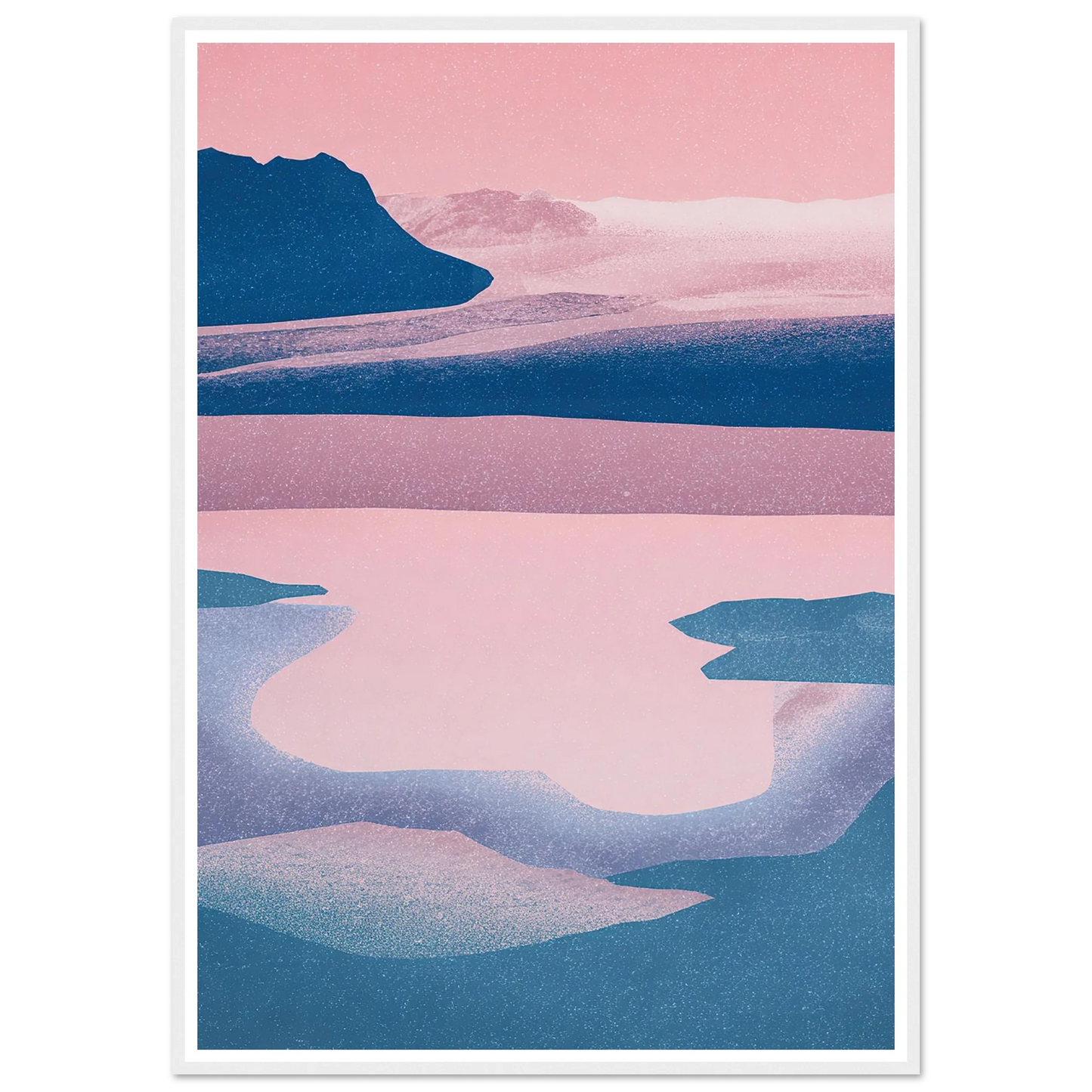 Abstract Tides of The North - Framed Poster - 30x40 cm / 12x16″ - Black frame