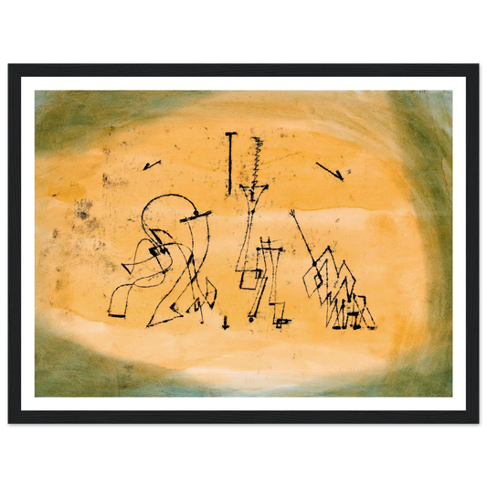 Abstract Trio (1923) Art Print | Paul Klee - Framed Poster - 30x40 cm / 12x16″ - Black frame