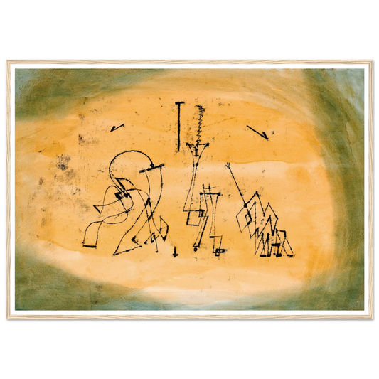 Abstract Trio (1923) Art Print | Paul Klee - Framed Poster - 30x40 cm / 12x16″ - Black frame