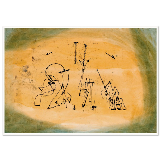Abstract Trio (1923) Art Print | Paul Klee - Framed Poster - 30x40 cm / 12x16″ - Black frame
