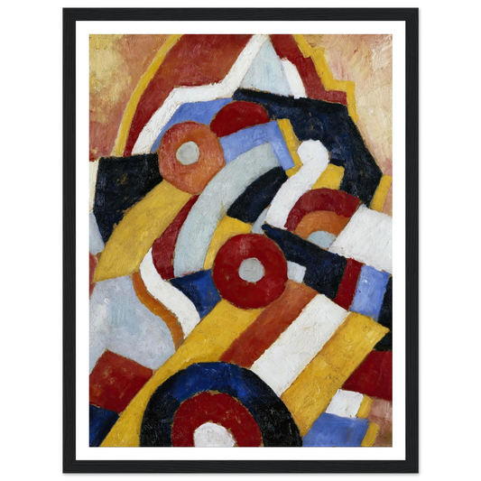 Abstraction (circa 1914) Art Print | Marsden Hartley - Framed Poster - 30x40 cm / 12x16″ - Black frame