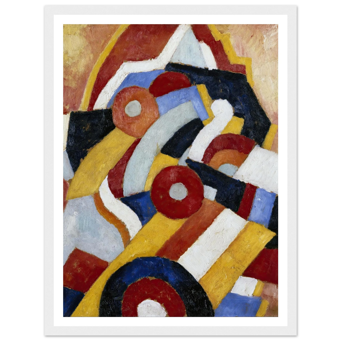Abstraction (circa 1914) Art Print | Marsden Hartley - Framed Poster - 30x40 cm / 12x16″ - Black frame