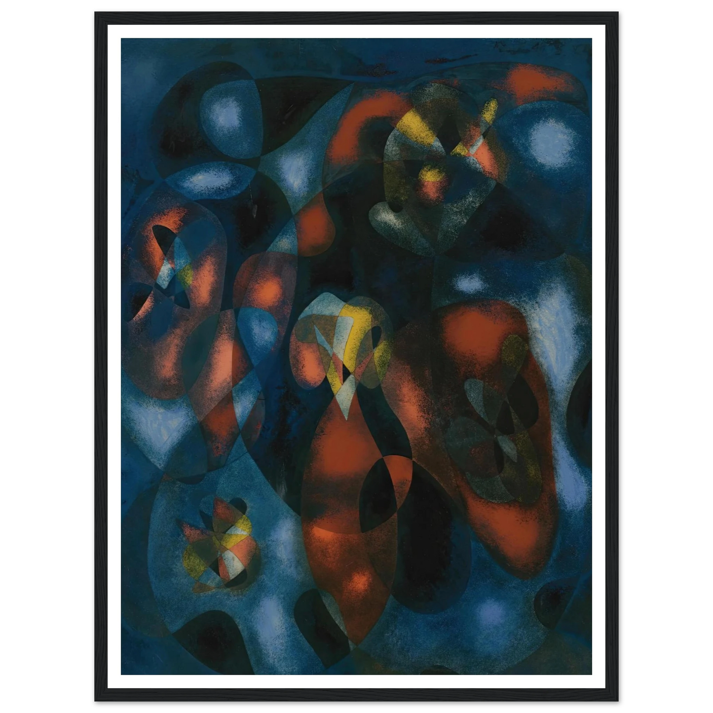 Abstrait Art Print | Francis Picabia - Framed Poster - 30x40 cm / 12x16″ - Black frame