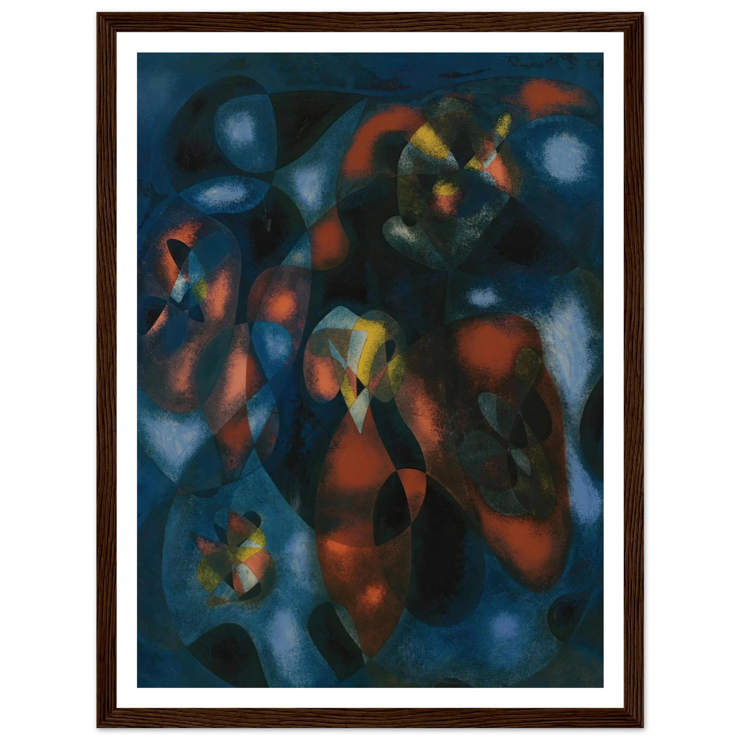 Abstrait Art Print | Francis Picabia - Framed Poster - 30x40 cm / 12x16″ - Black frame