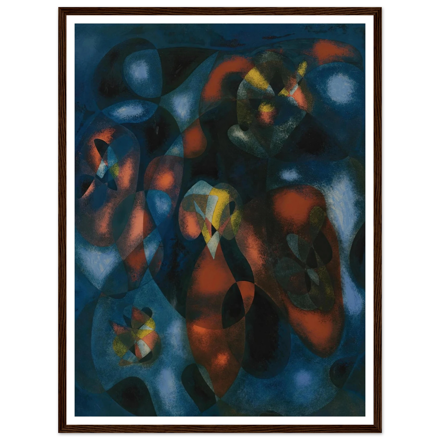 Abstrait Art Print | Francis Picabia - Framed Poster - 30x40 cm / 12x16″ - Black frame