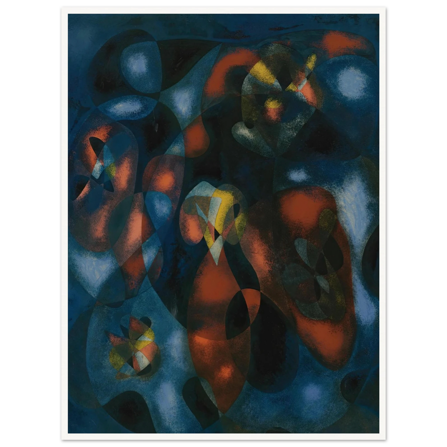 Abstrait Art Print | Francis Picabia - Framed Poster - 30x40 cm / 12x16″ - Black frame