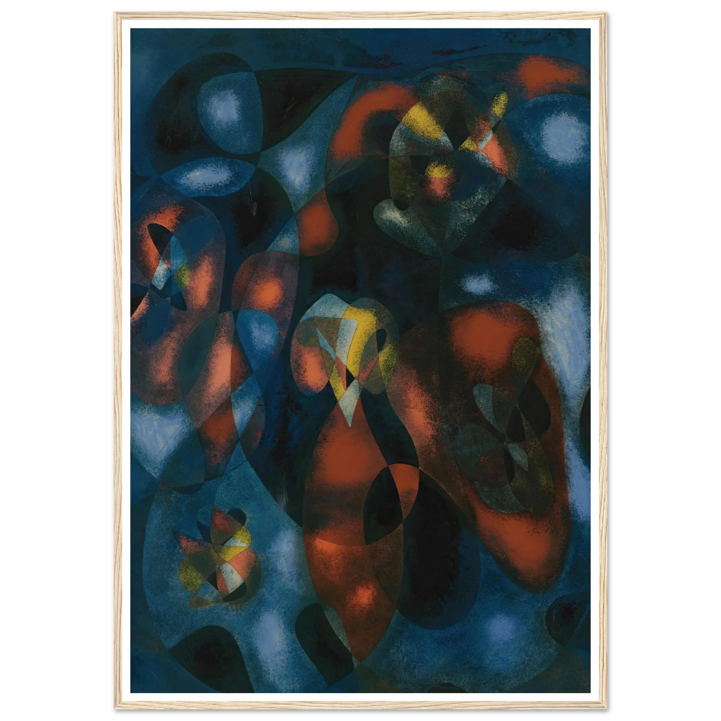 Abstrait Art Print | Francis Picabia - Framed Poster - 30x40 cm / 12x16″ - Black frame