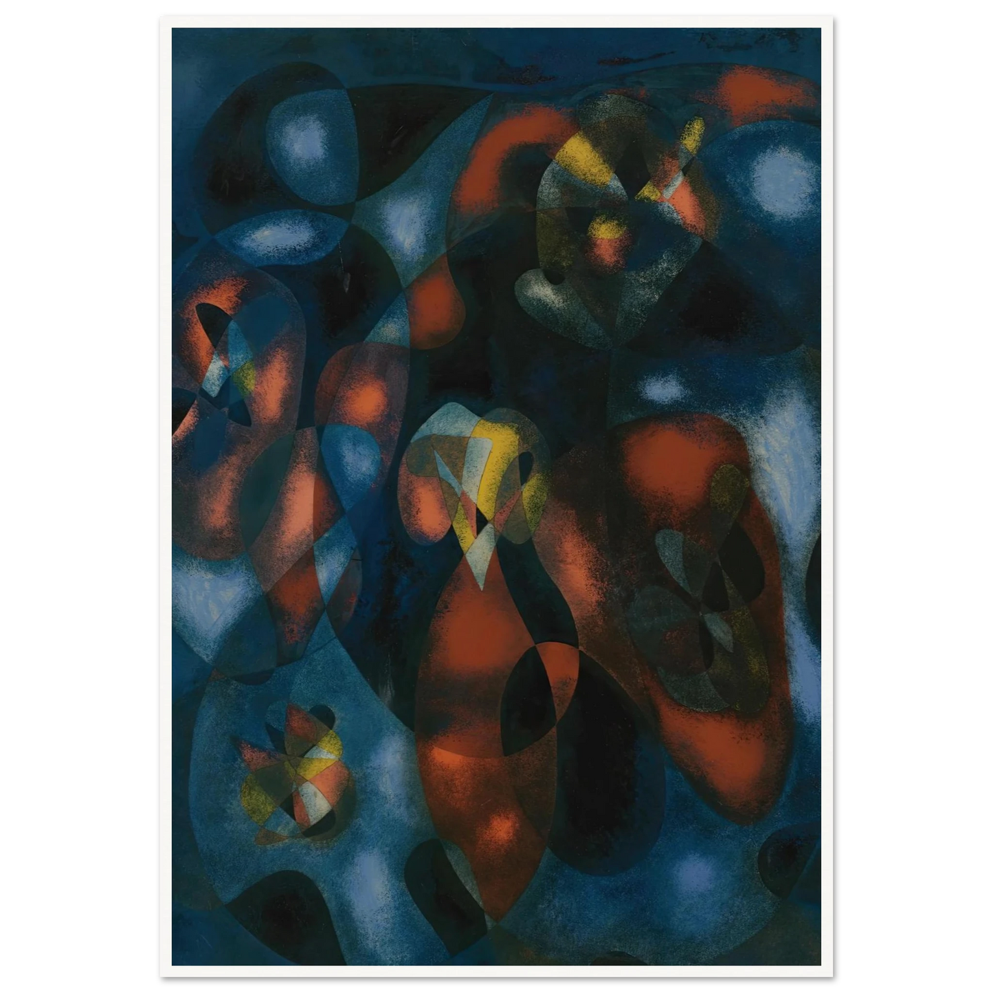 Abstrait Art Print | Francis Picabia - Framed Poster - 30x40 cm / 12x16″ - Black frame